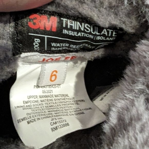 Water Resistant 3M Thinsulate Winter Boots - Infant Size 6, Never Worn, Stylish - Picture 4 of 4